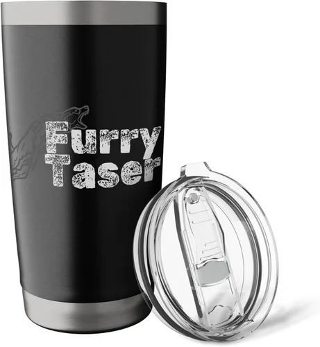 Vista 5 de Vaso aislado de acero inoxidable Furry Taser