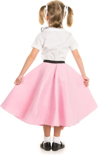 Vista 3 de Falda de caniche con nota musical impreso bufanda Kidcostumes