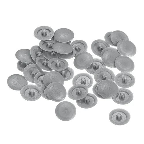 Vista 23 de HARFINGTON Tapas de rosca de plástico, 160 piezas, 11.5x3mm, cubierta de plástico para decoración de tornillos para tuerca de montaje de leva Beige