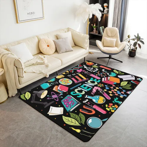 Vista 8 de Alfombra de yoga de 4 x 5 con mandala bohemia para sala de estar, dormitorio, espiritual zen, súper acogedora, alfombra decorativa para mujeres