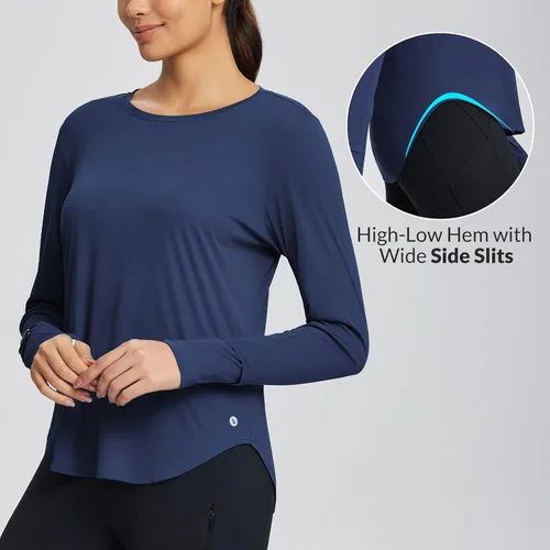 Vista 104 de BALEAF - Camisetas de sol de manga larga para mujer, con FPU 50+, para senderismo, ligeras, de secado rápido, protección contra rayos ultravioleta