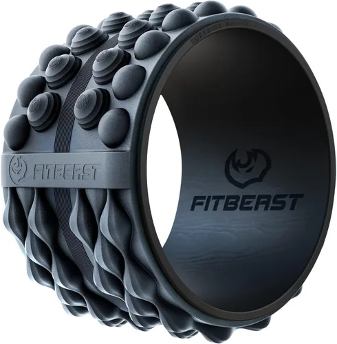 Vista 9 de FitBeast Rodillo de Espuma para la Espalda, Rodillo de Espuma con Rueda para la Espalda - Rodillo Muscular Específico para Masaje de Tejido