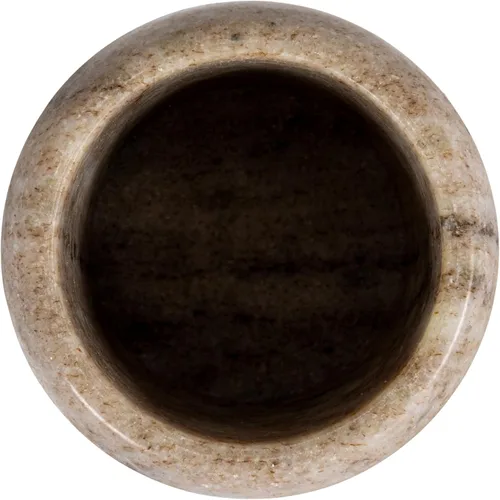 Vista 6 de Creative Co-Op Tapa de madera con diseño de mármol moderno, recipiente natural Beige