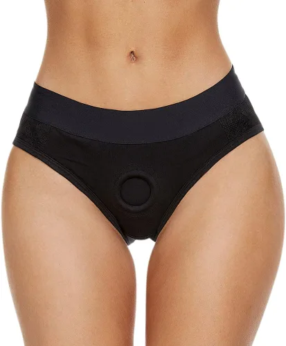 Vista 4 de ORGART Ropa interior con correa sin tirantes para mujeres, parejas, arnés con correa en las bragas