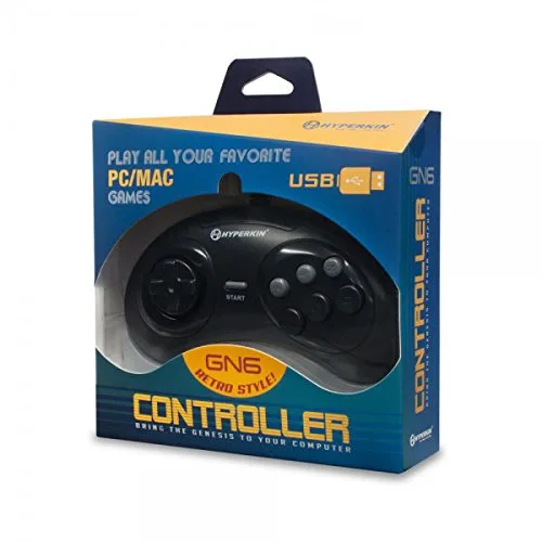 Vista 3 de Hyperkin Inc Genesis GN6USB ControllerPC Mac Linux PC, computadora Personal