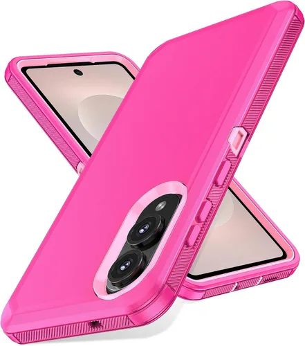 Vista 19 de Jiunai Funda para Samsung Galaxy A34, resistente, a prueba de golpes, de doble capa, protección de puerto, híbrida, resistente, para Samsung Galaxy
