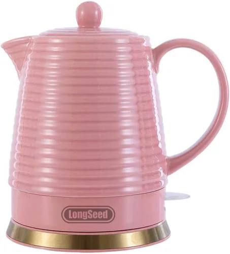 Vista 10 de Hervidor eléctrico de cerámica, 1.2L/1000W, apagado automático, sin BPA, diseño antiquemaduras, rotación de 360 grados, hervidor de té eléctrico