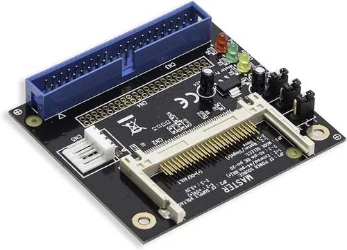 Vista 7 de Syba Adaptador IDE/PATA a CF con soporte Conecta Flash compacto a 2.5 Interfaz de host IDE de 3.5 pulgadas Disco duro SD-CF-IDE-BR