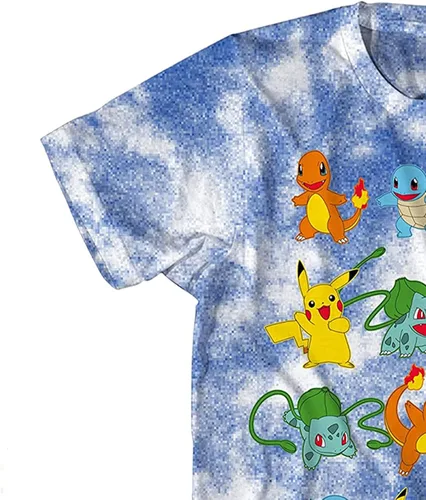Vista 6 de Pokemon Camiseta de juego Pikachu para niños - Gotta Catch Em All - Camiseta oficial de teñido anudado