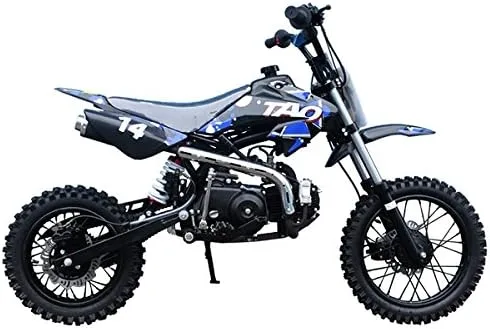 Vista 5 de HHH 110cc moto de cross Tao Tao Motors DB14 Motocicleta para motocross Pit Gas bike Moto de cross a gas Pitbike 110cc Moto de cross para niños (Rojo)
