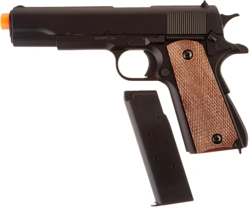 Vista 4 de Pistola de aire comprimido suave de metal y ABS BBTac BT-1911A1, pistola de aire comprimido suave de 250 FPS