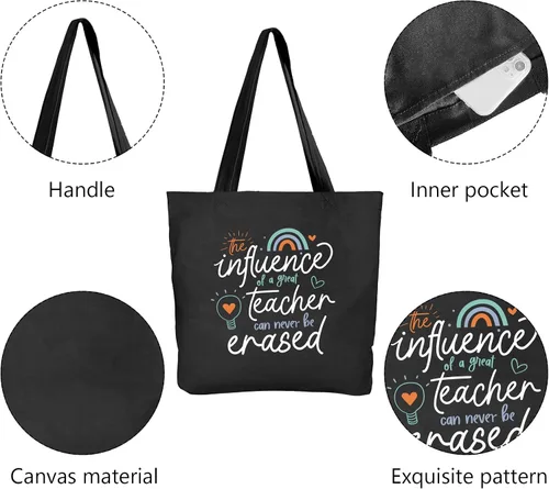 Vista 4 de Ugiftcorner 2 bolsas para profesores, regalos para profesores para mujeres y hombres, regalos de agradecimiento, Navidad, graduación, cumpleaños