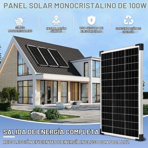 Vista 3 de Kit de panel solar de 100 W, mantenedor de batería de 12 V