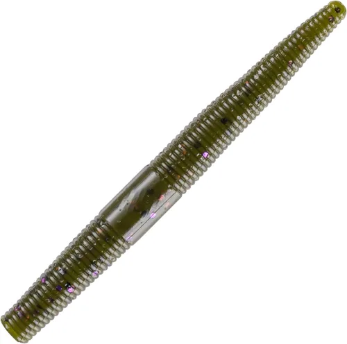 Vista 100 de Yum - Gusano de plástico blando Yum Dinger de 5 pulgadas, escamas azules y negras, 30 unidades Bicho Bama