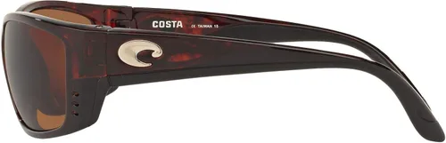 Vista 4 de Costa Del Mar Mens Fisch Low Bridge Fit Rectangular Sunglasses