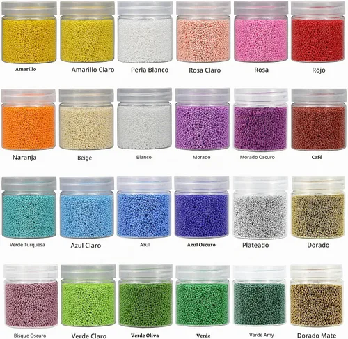 Vista 5 de Bala&Fillic Tamaño casi uniforme Cuentas de semillas redondas de color verde ejército de 2 mm Aproximadamente 10000 piezas/110 gramos en caja