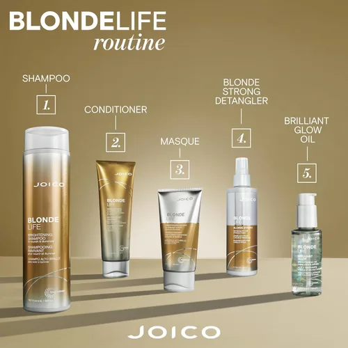 Vista 6 de Joico Blonde Life Brightening Conditioner For Blonde Hair Illuminate Hydration & Softness Add Softness & Smoothness Sulfate Free With