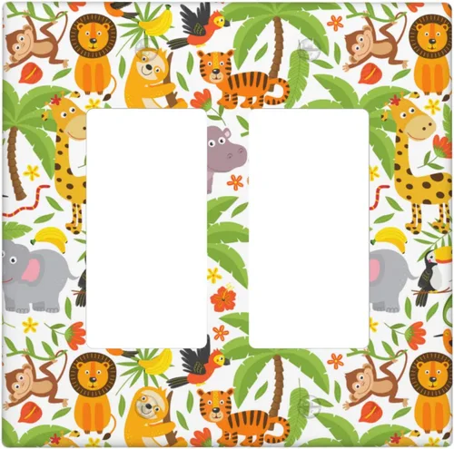Vista 30 de Cubierta decorativa para interruptor de luz impresa con alarma de incendios, placa de pared decorativa de una sola palanca, placa frontal, 4.50 x
