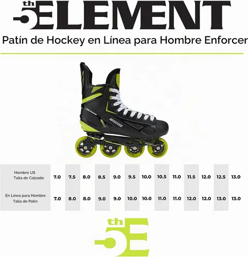 Vista 4 de 5th Element Enforcer Inline Roller Hockey Skate for Indoor and Outdoor