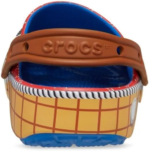 Vista 7 de Crocs Zuecos clásicos unisex de Toy Story para adultos Vaquero Azul/Amaderado