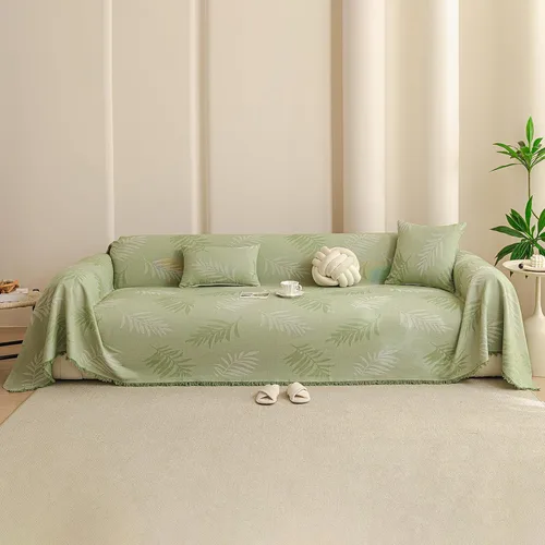 Vista 15 de Funda de sofá de felpilla bohemia con borlas, funda antideslizante suave para sofá de 1 a 2 plazas, protector de muebles lavable para perros