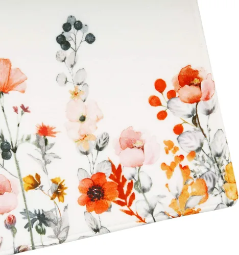 Vista 3 de LIVILAN - Tapete de baño de flores y hojas, de 24 x 16 pulgadas