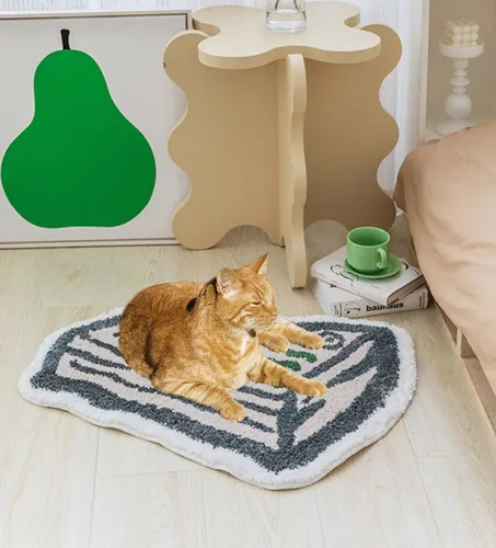 Vista 2 de Alfombra de billetes de 100 dólares para decoración del hogar, bonita alfombra de baño, alfombra de entrada lavable para dormitorio, baño, cocina