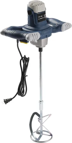 Vista 11 de Mezclador de hormigón de mano de 2100 W, mezclador de barro de cemento de mano, máquina mezcladora de mortero de pintura de yeso de yeso eléctrico