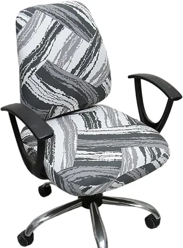 Vista 24 de Melaluxe Funda para silla de oficina de computadora, funda universal protectora y elástica para silla giratoria elástica