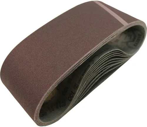 Vista 2 de Makita 794133-E-2 Cinturón de lijado de grano 120 de 4 x 24 pulgadas, paquete de 2, color negro