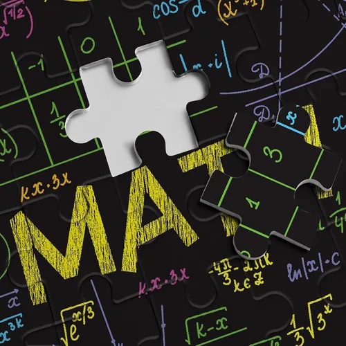 Vista 4 de Rompecabezas de fórmulas matemáticas de 1000 piezas para adultos, rompecabezas imposible difícil, rompecabezas de arte neón, rompecabezas familiar
