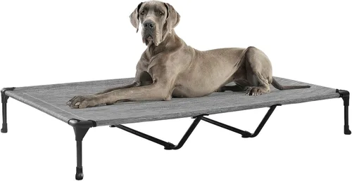 Vista 9 de Veehoo Cama elevada para perros medianos, para exteriores, cama elevada y refrescante para perros, cama para mascotas con malla transpirable, patas