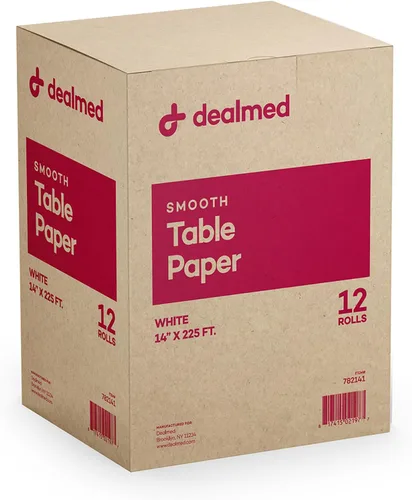 Vista 18 de Dealmed Rollo de papel para reposacabezas, tamaño más pequeño de 8.5 pulgadas x 125 pies, fundas desechables para dentistas, cambio de pañales