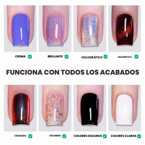 Vista 6 de ILNP Glass Candy - Esmalte de uñas transparente, acabado de vidrio brillante, secado rápido, resistente a las astillas, esmalte regular sin gel,