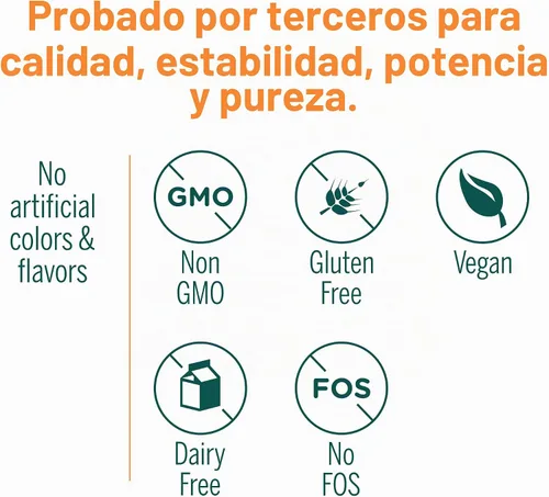Vista 5 de Genestra Brands HMF Intensive Cuatro cepas de probióticos para apoyar la salud intestinal, la comodidad abdominal y la microflora saludable* 30