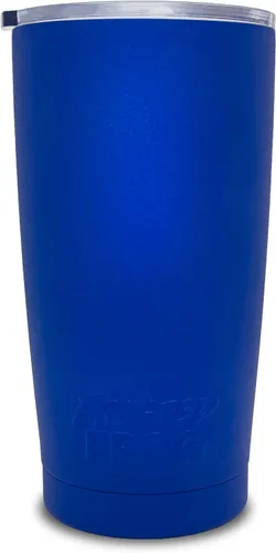 Vista 8 de Frosted Frog Vaso negro de 20 onzas con aislamiento al vacío con popote de acero inoxidable