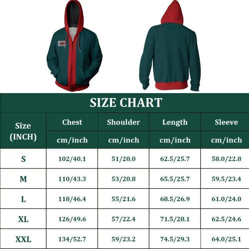 Vista 3 de Sudadera con capucha de superhéroe para adultos, estilo 3D, con cremallera, disfraz de anime
