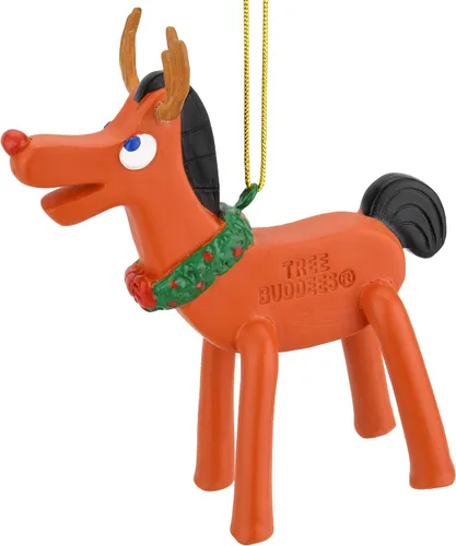 Vista 6 de Tree Buddees Rudolph Pokey - Adorno navideño de edición limitada, descontinuado