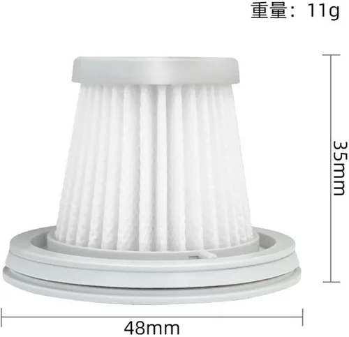 Vista 2 de 2/4/6PCS Elemento de filtro de repuesto apto para Xiaomi Mijia Handheld Car Mini Aspiradora Accesorios (2 PCS)