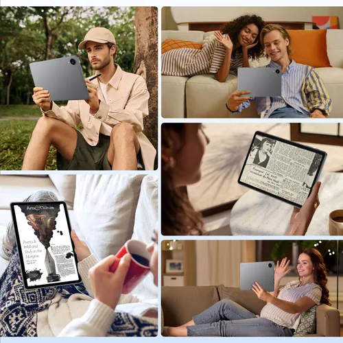 Vista 8 de ECOPAD Tablet Android 15, tabletas de 10.1 pulgadas con procesador Octa-Core, pantalla HD IPS, 12 GB de RAM+128 GB de ROM, compatible con expansión