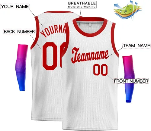 Vista 2 de Camiseta de baloncesto personalizada para hombre y joven, impresa o cosida, ropa deportiva deportiva deportiva personalizada con nombre y número