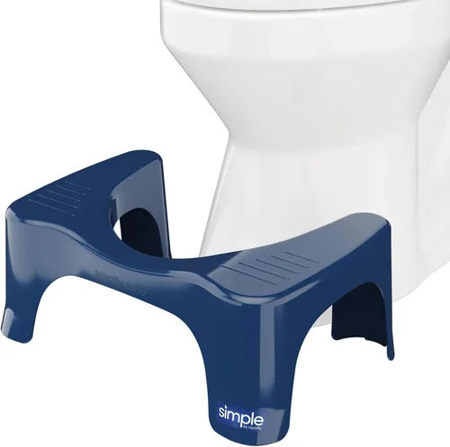 Vista 17 de Squatty Potty The Original - Taburete de inodoro de baño, ligero curvo con diseño elegante y moderno, negro, 7 pulgadas