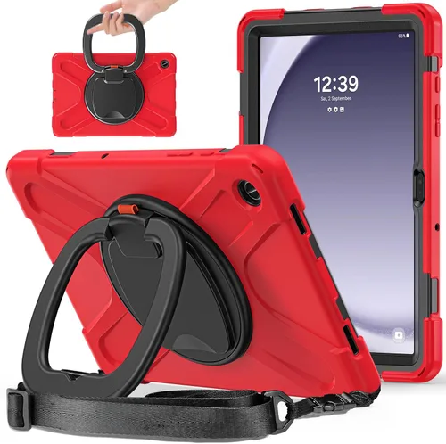 Vista 94 de 360 Rotation Case for Galaxy Tab ActivePro/Tab Active4 Pro/Active 5 Pro 10.1" Sturdy Cover Rotate Ring Stand Shoulder Carrying Strap Hand Strap