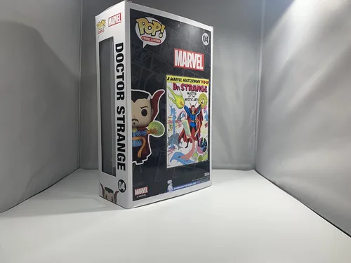 Vista 3 de Funko Marvel Pop! - Funda de vinilo para cómic Doctor Strange (3.5 in)