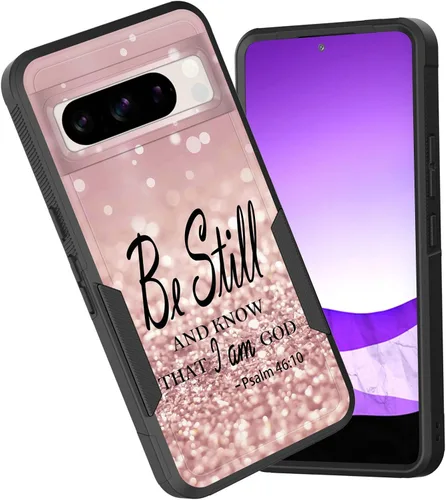 Vista 135 de Funda para Pixel 6A, funda híbrida de doble capa resistente a prueba de golpes de policarbonato duro de silicona suave TPU para Google Pixel 6A