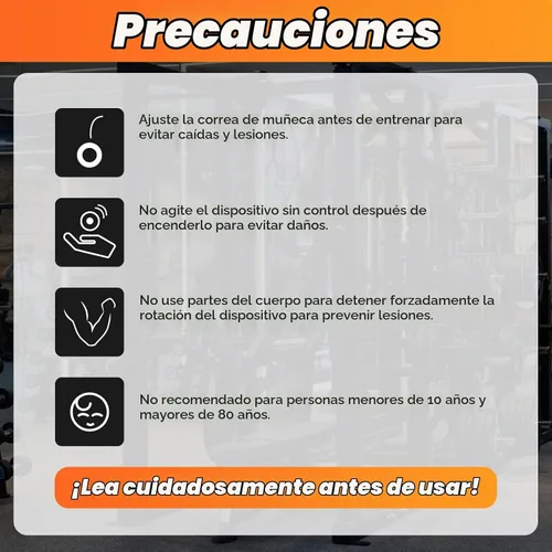 Vista 8 de Gyroball ejercitador de muñeca bola de arranque automático 5 niveles de resistencia control de luz giroscópico antebrazo entrenador brazo