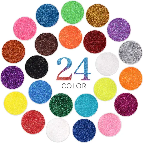Vista 8 de Estanoite - Purpurina gruesa holográfica con lentejuelas, 12 colores mezclados, cosméticos para cara, cuerpo, ojos, cabello, uñas, arte, brillo