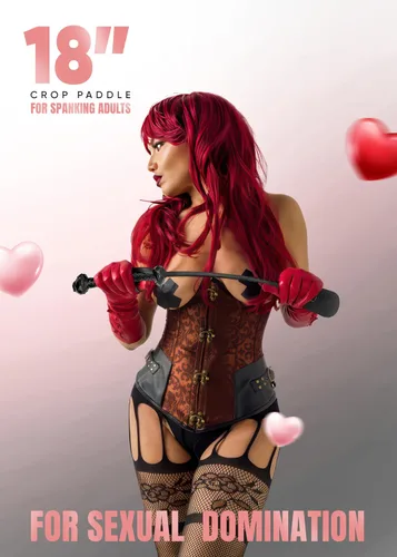 Vista 2 de Látigo sexual para adultos, BDSM Flogger y Adult Crop Paddle SM Starter Kit para jugar en el dormitorio, juguetes fetichistas sexys Conjunto Negro