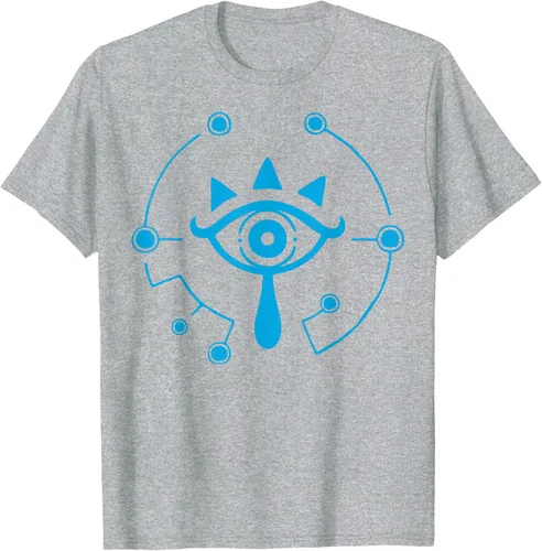 Vista 6 de Zelda Breath of The Wild Sheikah Eye Logo Camiseta Negro