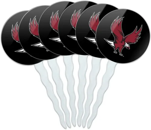 Vista 237 de Abilene Christian - Juego de 6 palillos para cupcakes con logotipo secundario